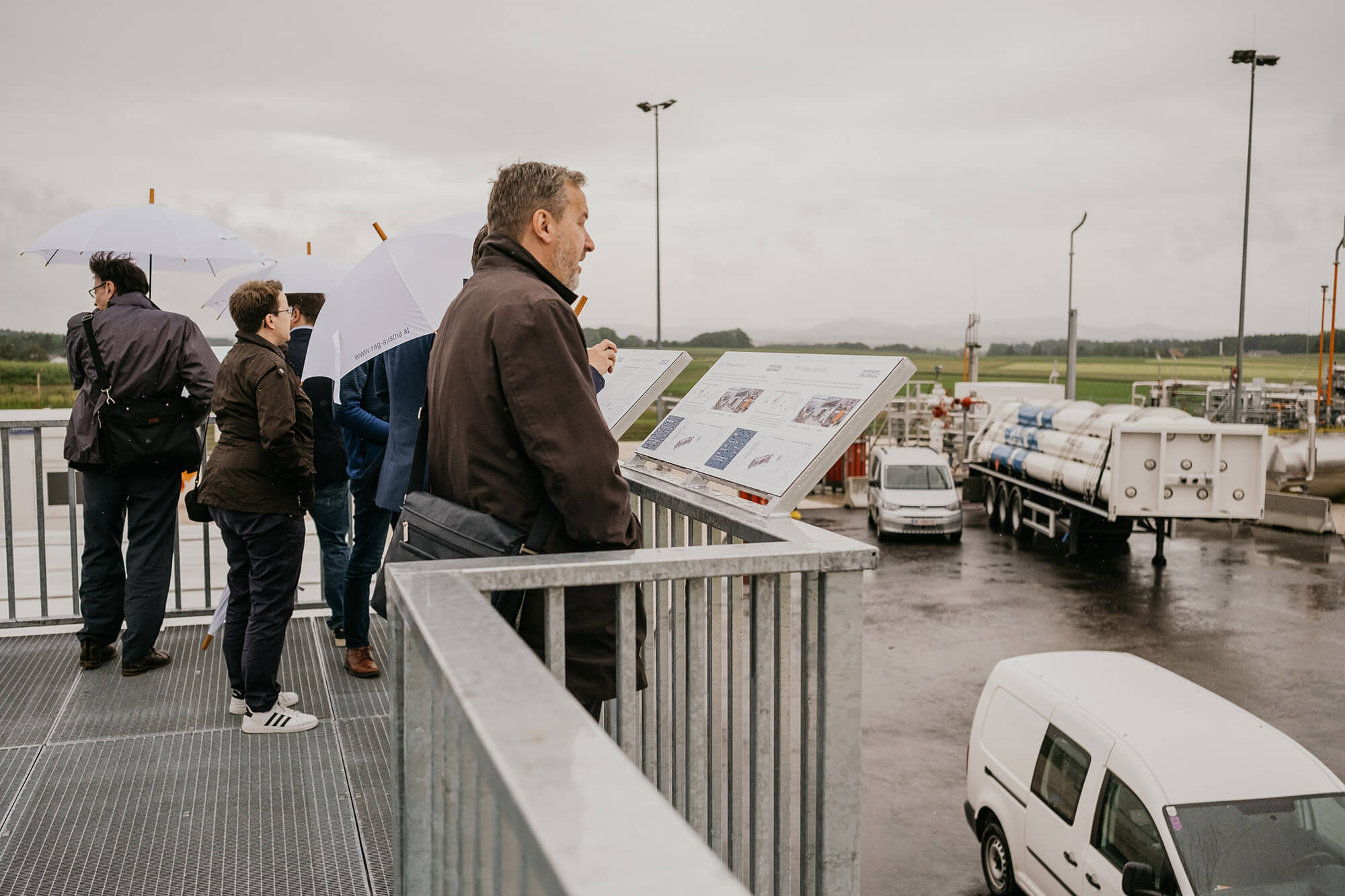 Visitors at the storage facility Rubensdorf