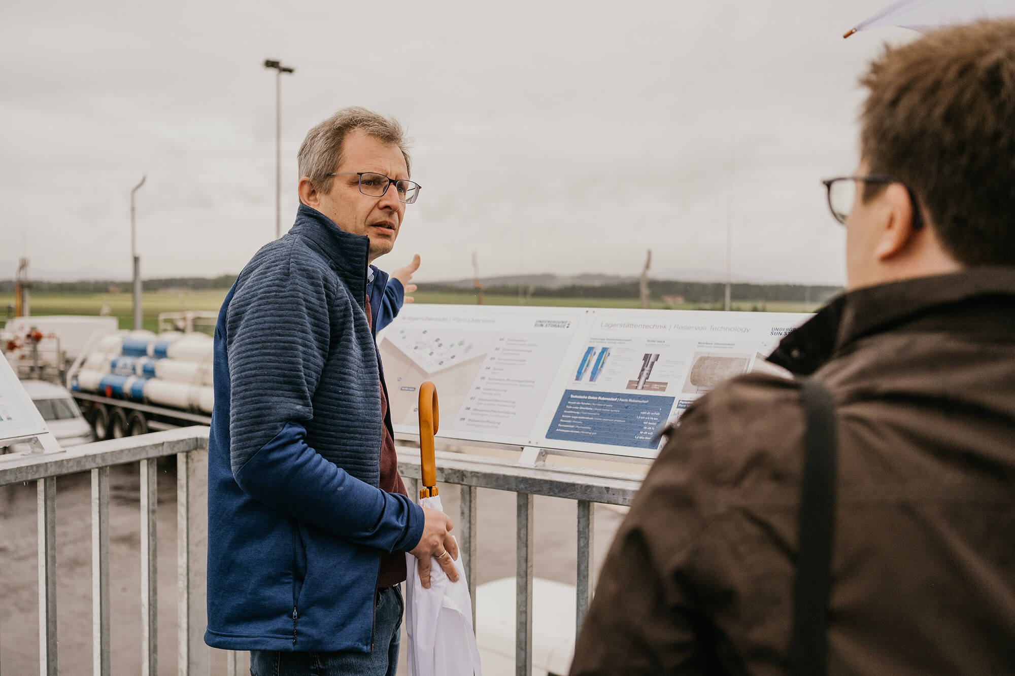 Visitors at the storage facility Rubensdorf