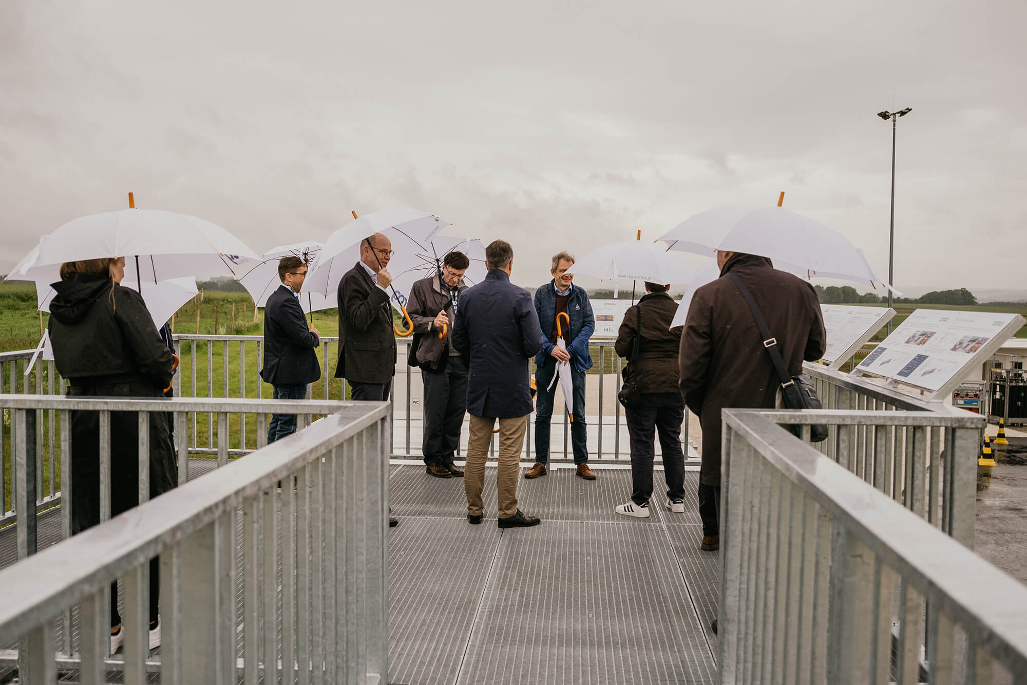 Visitors at the storage facility Rubensdorf