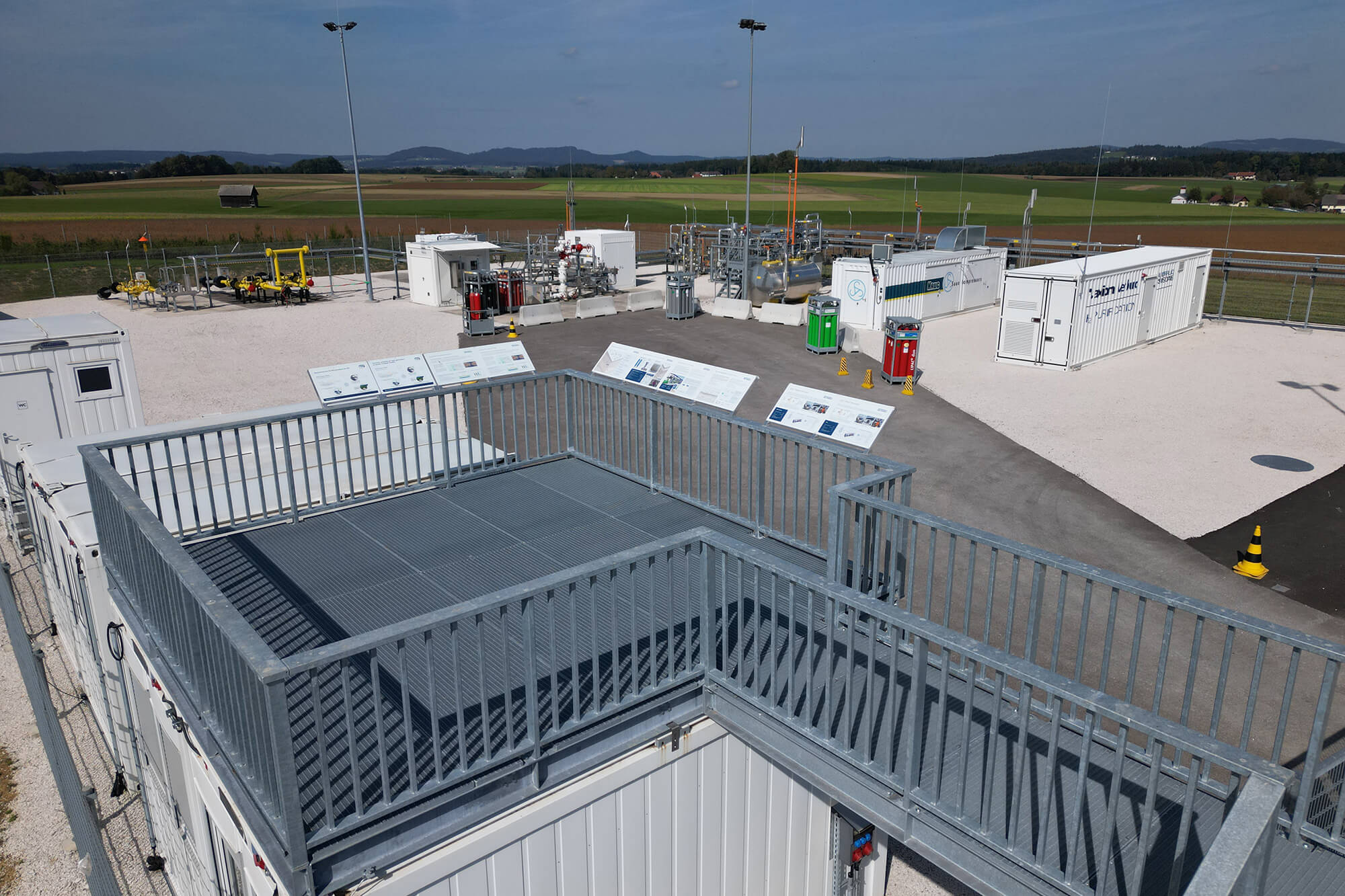 visitor platform at the Rubensdorf storage facility