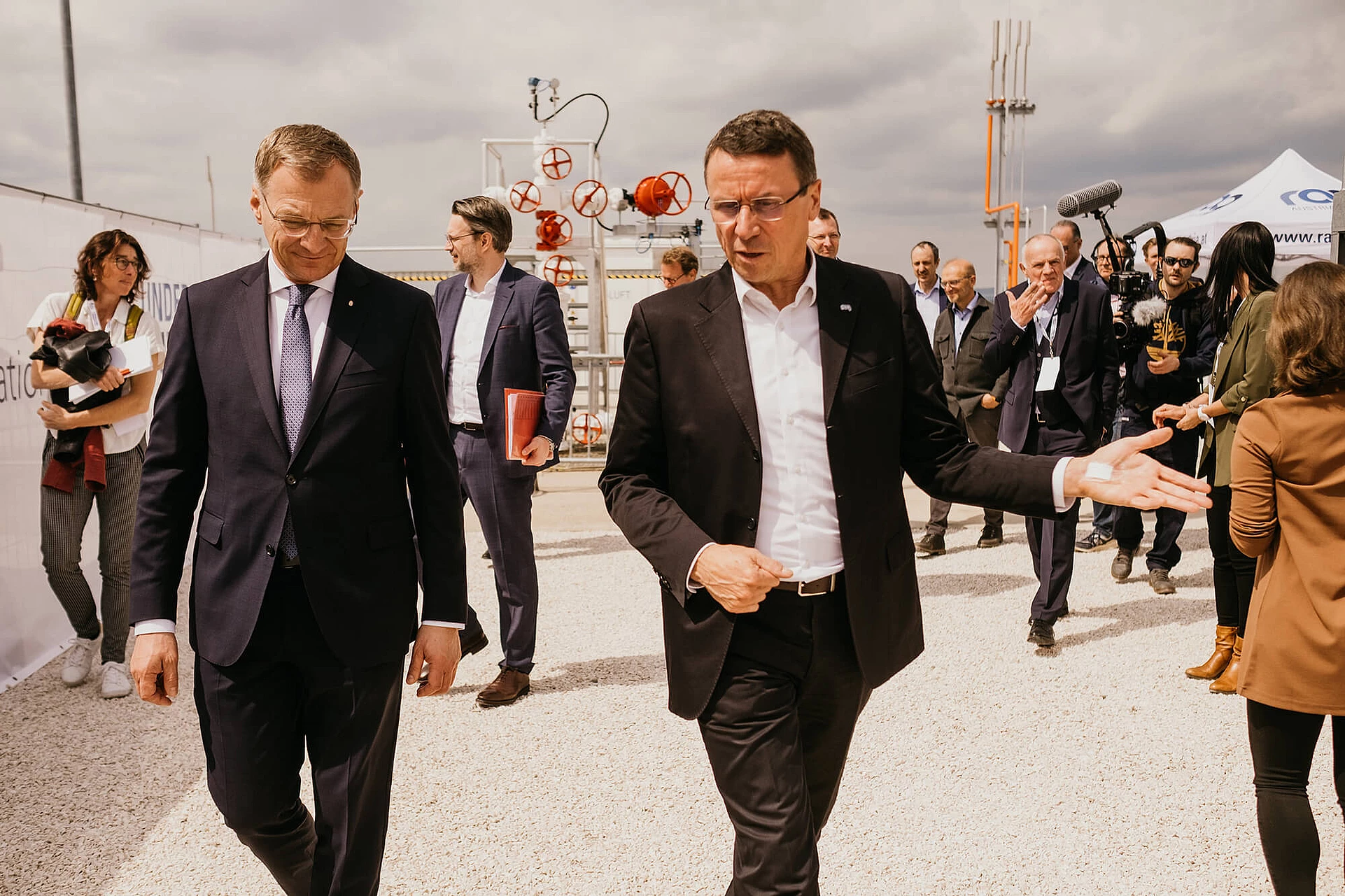 CEO Mitteregger at the opening of the storage facility Rubensdorf