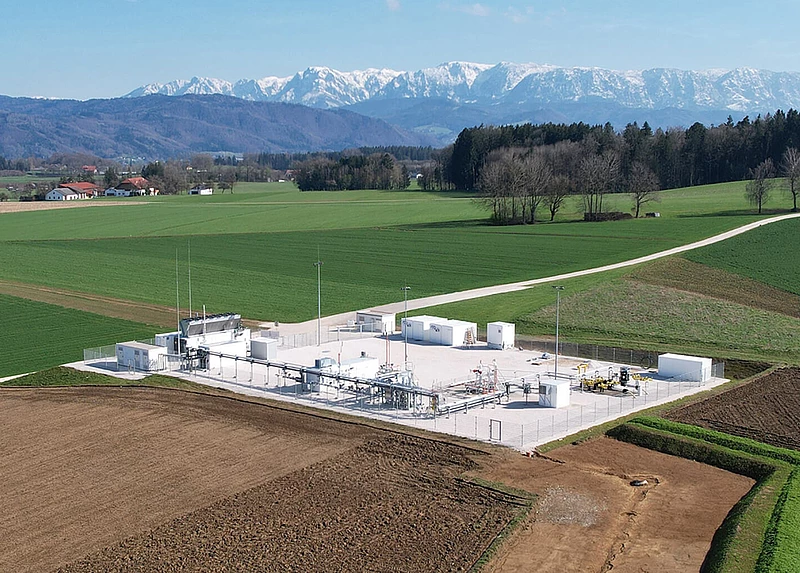 Rubensdorf storage facility surrounded by fields