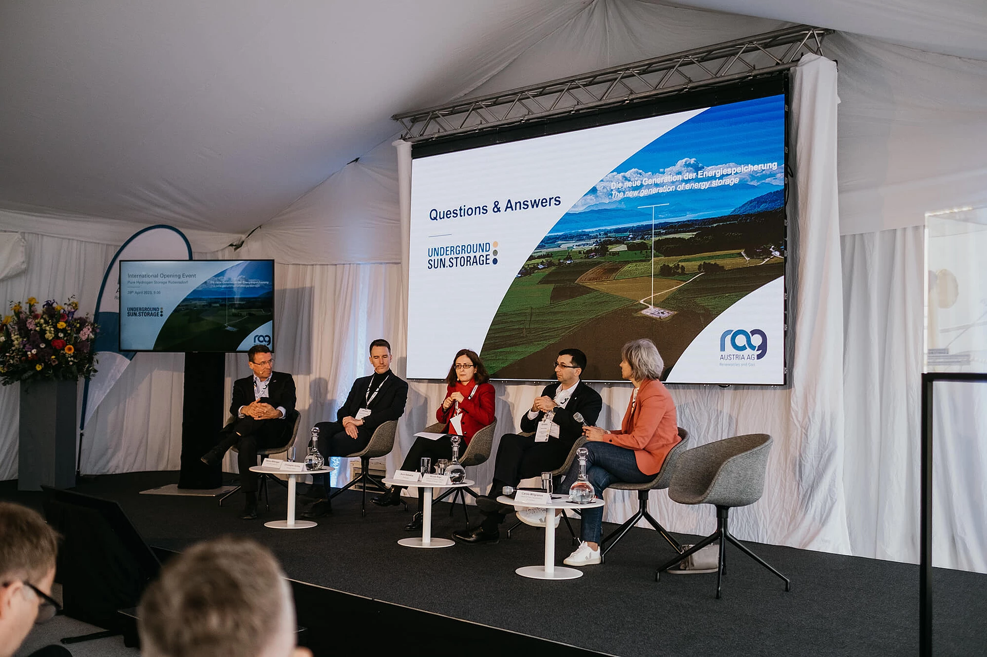 Q&A at RAG international event