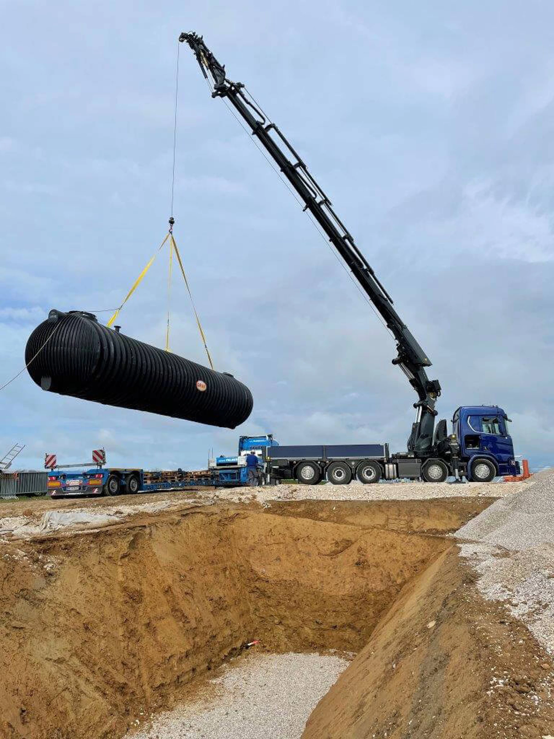 Construcion of the test facility in Rubensdorf