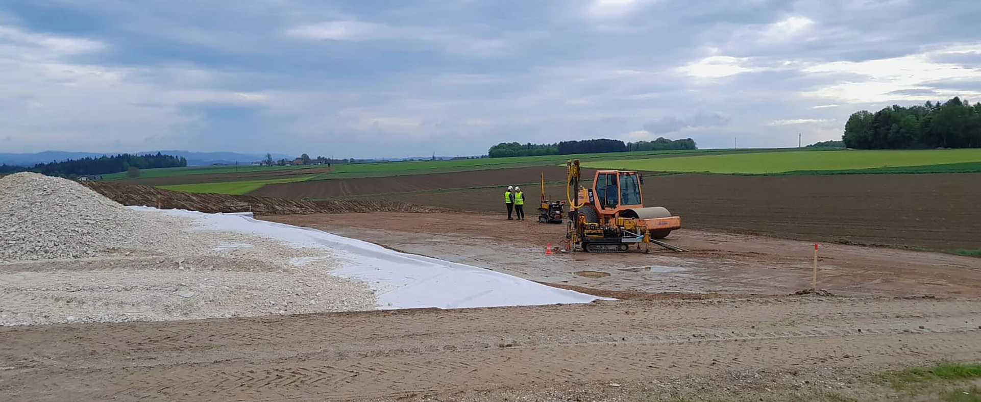 Construcion of the test facility in Rubensdorf