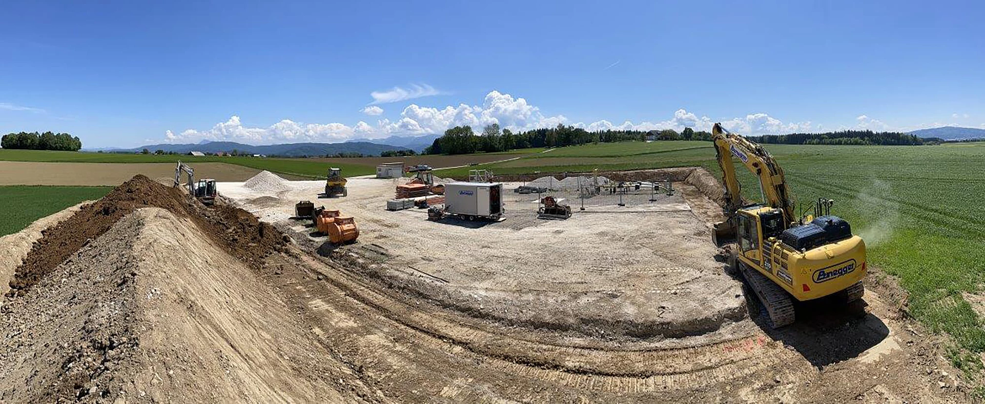Construcion of the test facility in Rubensdorf