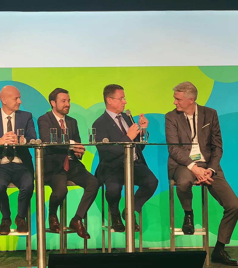 RAG CEO Markus Mitteregger in a panel-discussion
